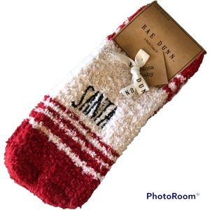 Rae Dunn 'Santa Baby' 3 Pack Cozy Socks Nwt